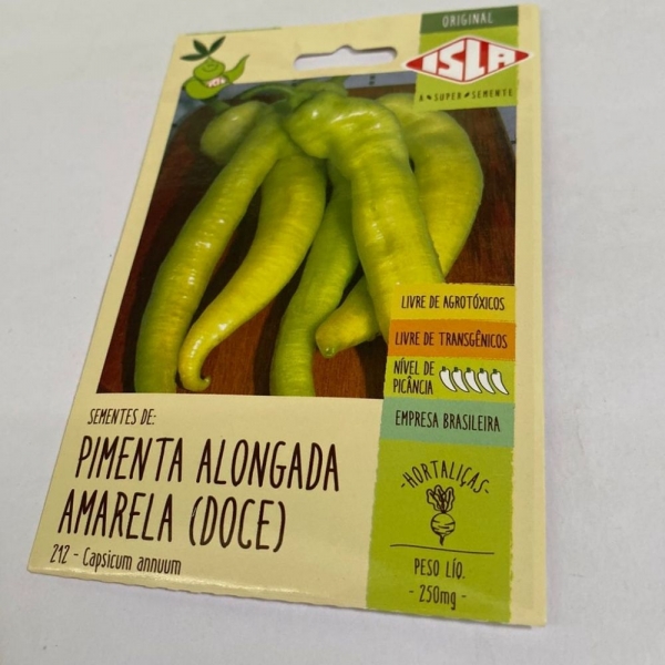 Envelope Pimenta Alongada Amarela (DOCE)