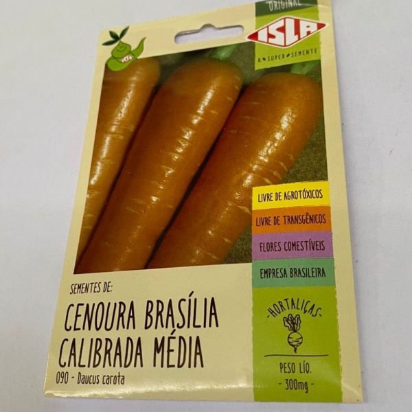 Envelope Cenoura Brasília Calibrada Média