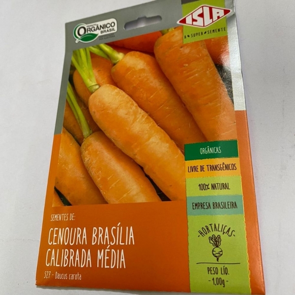 Envelope Cenoura Brasília Orgânica
