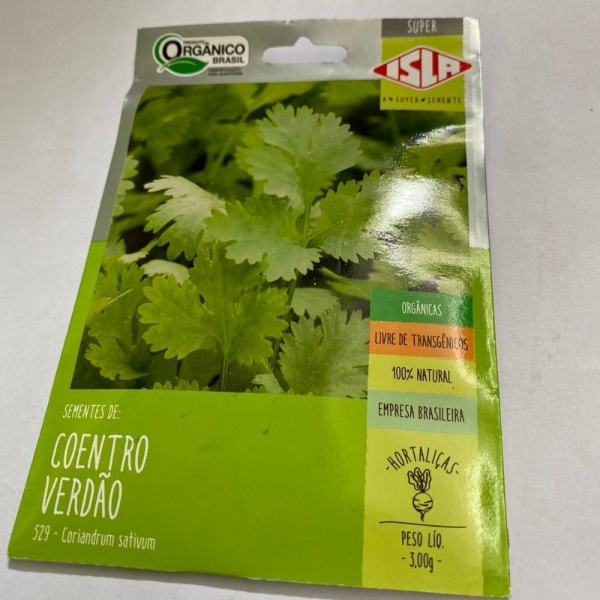 Envelope Coentro Verdão Orgânica